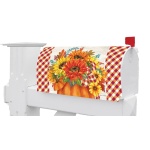 Pumpkin Sunflowers Mailbox Cover | Mailbox Cover | Mailbox Wrap