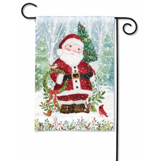 Santa's Forest Garden Flag | Christmas Flags | House Flags