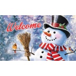 Snowman & Birds Doormat | Decorative Doormats | MatMates