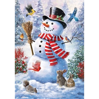 Snowman & Birds Flag | Winter Flags | Snowman Flags | Cool Flag
