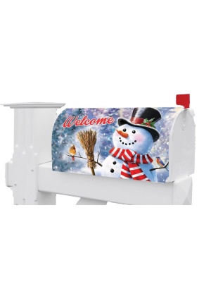 Snowman & Birds Mailbox Cover | Mailbox Covers | MailWraps