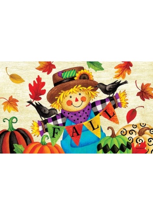 Whimsical Scarecrow Doormat | Decorative Doormats | MatMates