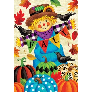 Whimsical Scarecrow Flag | Fall Flags | Two Sided Flag | Cool Flag