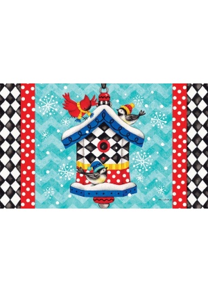 Whimsy Birdhouse Doormat | Decorative Doormats | MatMates