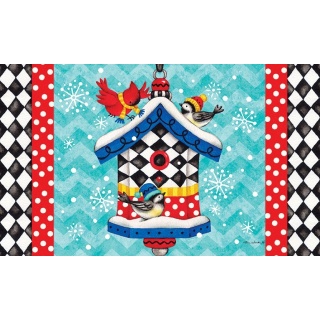 Whimsy Birdhouse Doormat | Decorative Doormats | MatMates