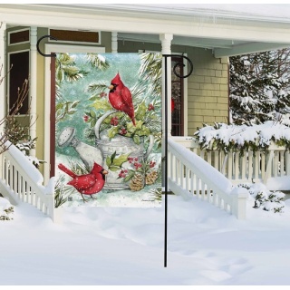 Winter Watering Can Garden Flag | Winter Flags | Garden Flags
