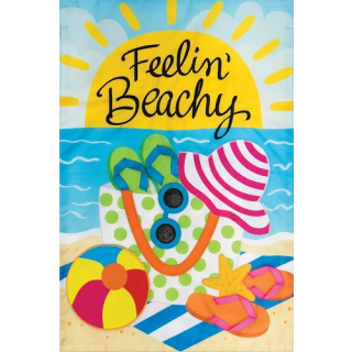 Feelin' Beachy Flag | Applique Flags | Summer Flags | Garden Flag