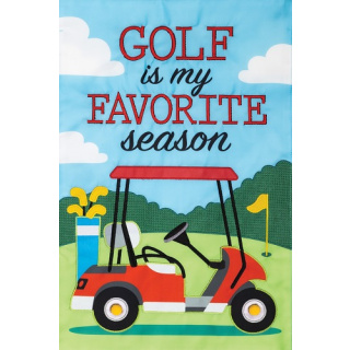 Golf Season Flag | Applique Flags | Summer Flag | Garden Flags