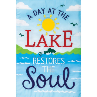 Lake Soul Flag | Applique Flags | Summer Flags | Garden Flags