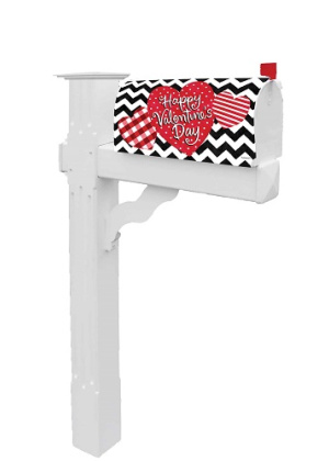 Patterned Hearts Mailbox Cover | Mailbox Covers | MailWraps