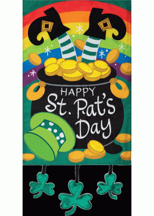 St. Pat's Day Flag | Applique Flags | St. Patrick's Day Flags