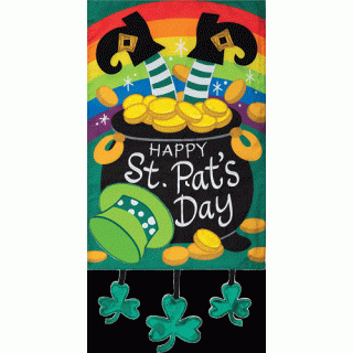 St. Pat's Day Flag | Applique Flags | St. Patrick's Day Flags