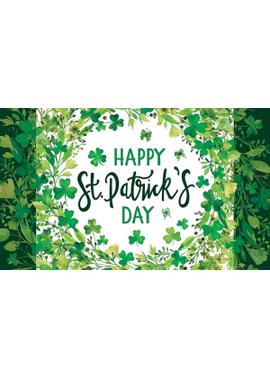 St. Pat's Wreath Doormat | MatMates | Decorative Doormats