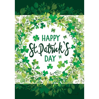 St. Pat's Wreath Flag | St. Patrick's Day Flags | Double Sided Flags