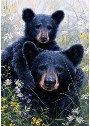 Black Bear Lookout Flag | Spring Flags | Animal Flag | Wildlife Flag