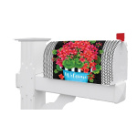 Blue Pot Geranium Mailbox Cover | Mailbox Covers | Mailbox Wrap