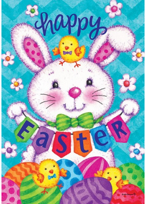 Bunny and Eggs Flag | Easter Flags | Cool Flags | Two Sided Flags