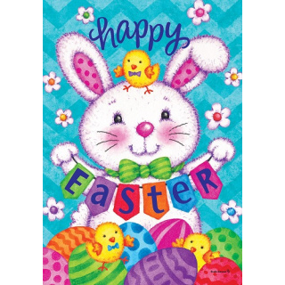 Bunny and Eggs Flag | Easter Flags | Cool Flags | Two Sided Flags