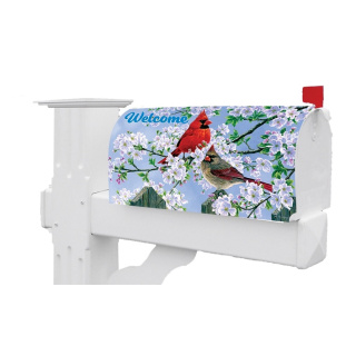 Cardinal Couple Mailbox Cover | Mailbox Wraps | Mailbox Covers