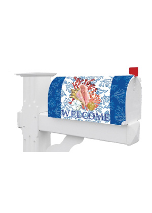 Conch & Coral Mailbox Cover | Mailbox Covers | Mailbox Wraps