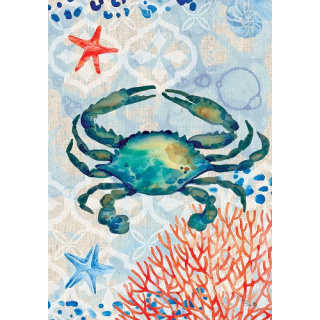 Crab and Coral Flag | Summer Flags | Nautical Flags | Cool Flags