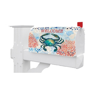 Crab and Coral Mailbox Cover | Mailbox Covers | Mailbox Wraps