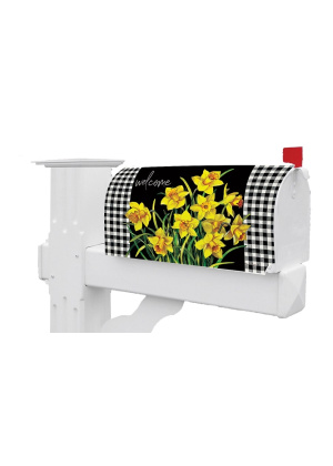 Daffodil Check Mailbox Cover | Mailbox Wraps | Mailbox Covers