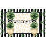 Double Topiary Doormat | Decorative Doormats | MatMates
