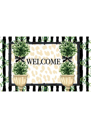 Double Topiary Doormat | Decorative Doormats | MatMates