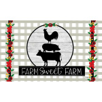 Farm Sweet Farm Doormat | MatMates | Decorative Doormats