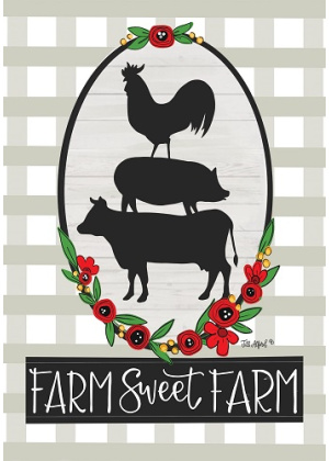 Farm Sweet Farm Flag | Farmhouse Flags | Double Sided Flags