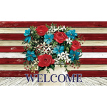 Flag Florals Doormat | Decorative Doormats | MatMates | Door Mat
