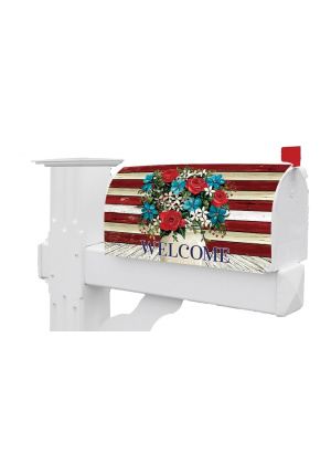 Flag Florals Mailbox Cover | Mailbox Covers | Mailbox Wraps