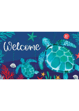 Floating Turtles Doormat | Decorative Doormat | MatMate | Doormat