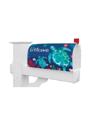 Floating Turtles Mailbox Cover | Mailbox Covers | Mailbox Wraps