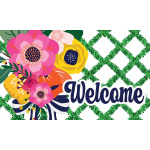 Floral Lattice Doormat | Decorative Doormats | MatMate | Door Mat