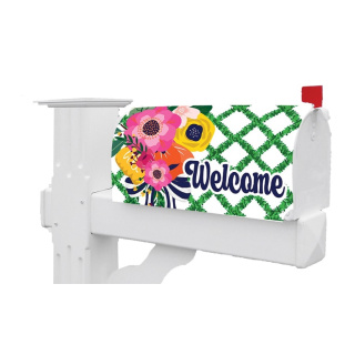 Floral Lattice Mailbox Cover | Mailbox Wraps | Mailbox Covers