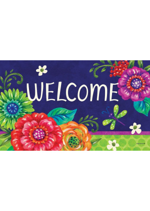 Full Bloom Doormat | Decorative Doormats | MatMates | Door Mats