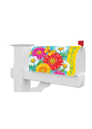 Happy Gerberas Mailbox Cover | Mailbox Wraps | Mailbox Covers