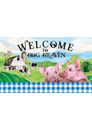 Hog Heaven Doormat | MatMates | Decorative Doormats | Door Mat