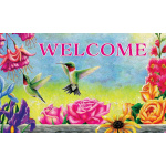 Hummingbirds Flutter Doormat | Decorative Doormats | MatMates