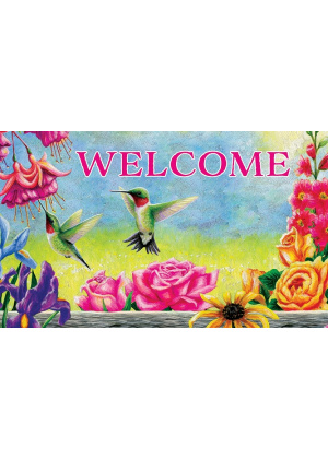 Hummingbirds Flutter Doormat | Decorative Doormats | MatMates