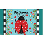 Ladybug Check Doormat | Decorative Doormats | MatMates