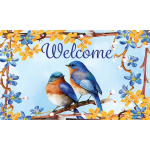 Lovely Bluebirds Doormat | Decorative Doormats | MatMates