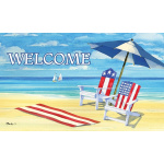 Patriotic Beach Doormat | Decorative Doormats | MatMates