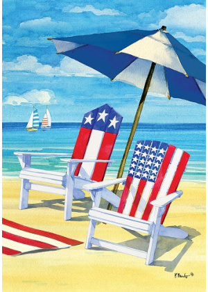 Patriotic Beach Flag | Summer Flags | Decorative Flags | Cool Flag