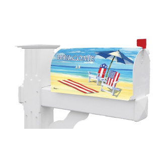 Patriotic Beach Mailbox Cover | Mailbox Covers | Mailbox Wraps