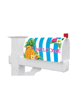 Pineapple Stripes Mailbox Cover | Mailbox Covers | Mailbox Wraps