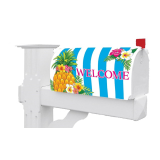 Pineapple Stripes Mailbox Cover | Mailbox Covers | Mailbox Wraps