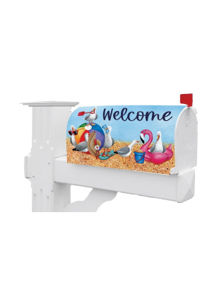 Silly Sea Gulls Mailbox Cover | Mailbox Covers | Mailbox Wraps